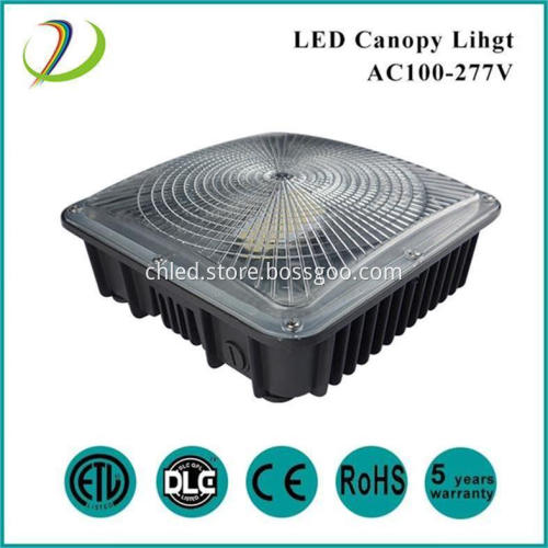 ETL DLC LED Canopy Light 50W
